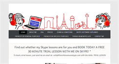 Desktop Screenshot of frenchlessonsonskype.com